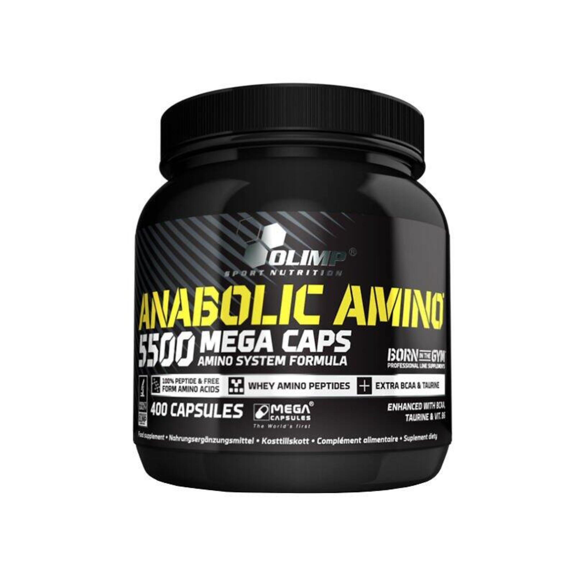 Olimp Sport Nutrition - Anabolic Amino 5500 Mega Caps 400 caps - Aminoácidos con