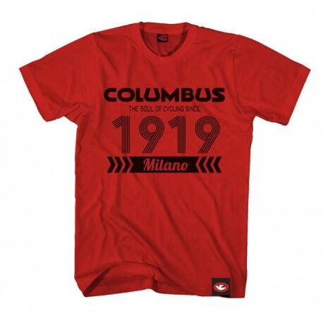 Camiseta Columbus 1919 Roja para Hombre
