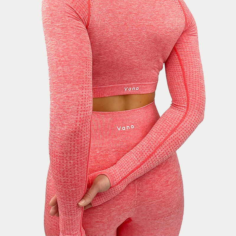 Seamless Sportoutfit / fitness kleding set voor dames / fitness legging + top