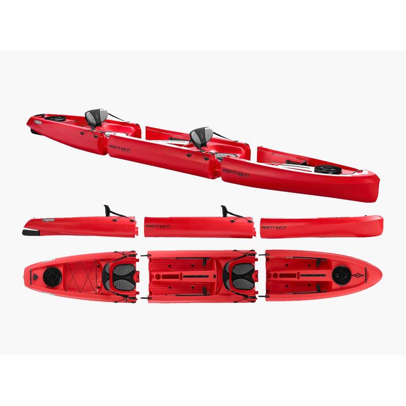 Kayak sit-on-top modulable deux places