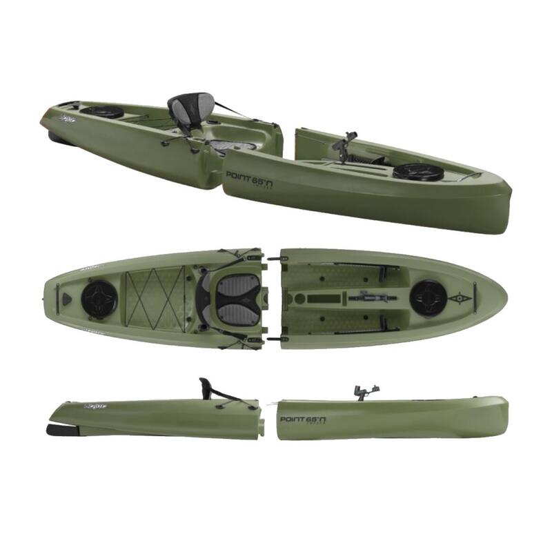 Kayak sit-on-top modulable de pêche - Adulte - MOJITOANGSOLO