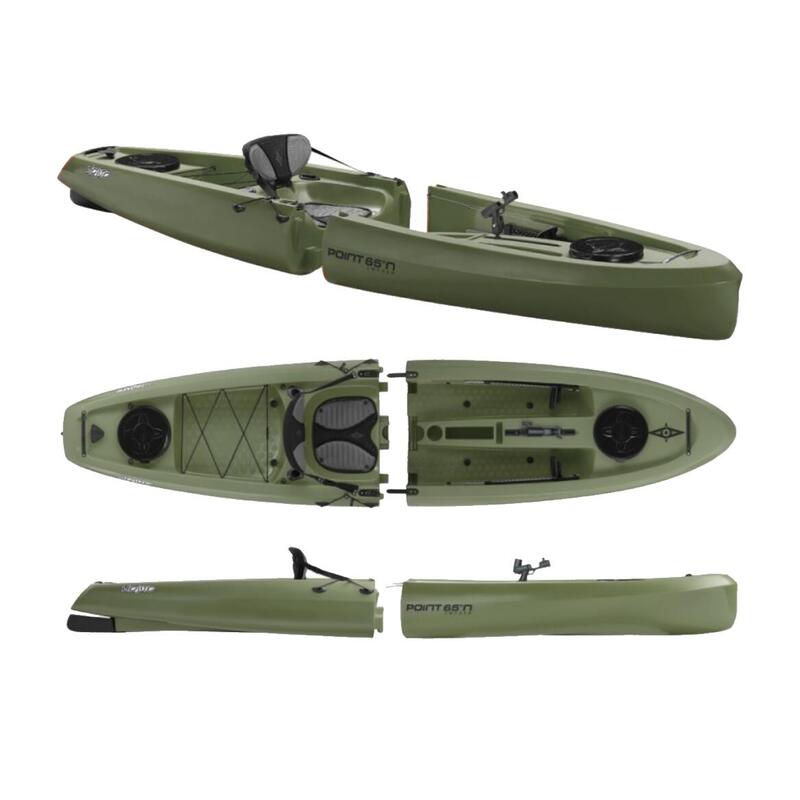 Kayak de pesca modular sit-on-top - Adulto - MOJITOANGSOLO