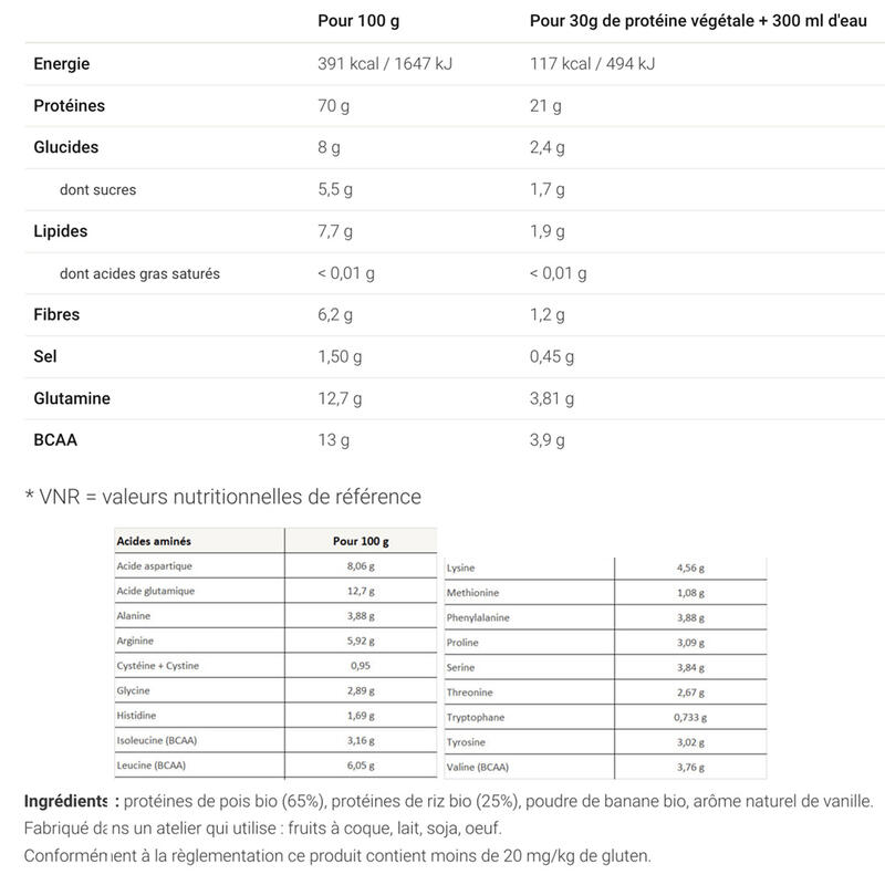 Biologische Vegan Proteïne Vanille - 300g