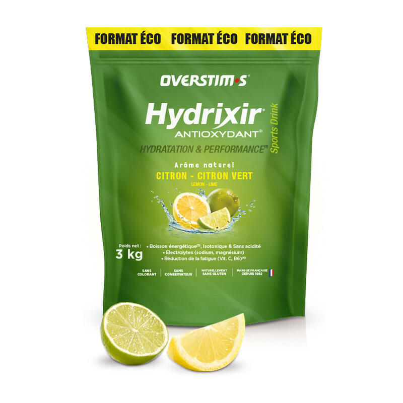 Boisson énergétique Hydrixir Antioxydant Citron-Citron Vert - 3kg