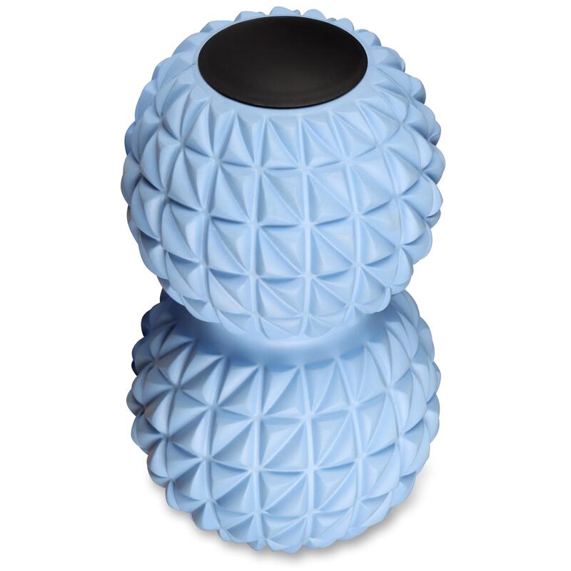 Pelota para Masajes Doble para Yoga INDIGO 18*10 cm Azul Claro