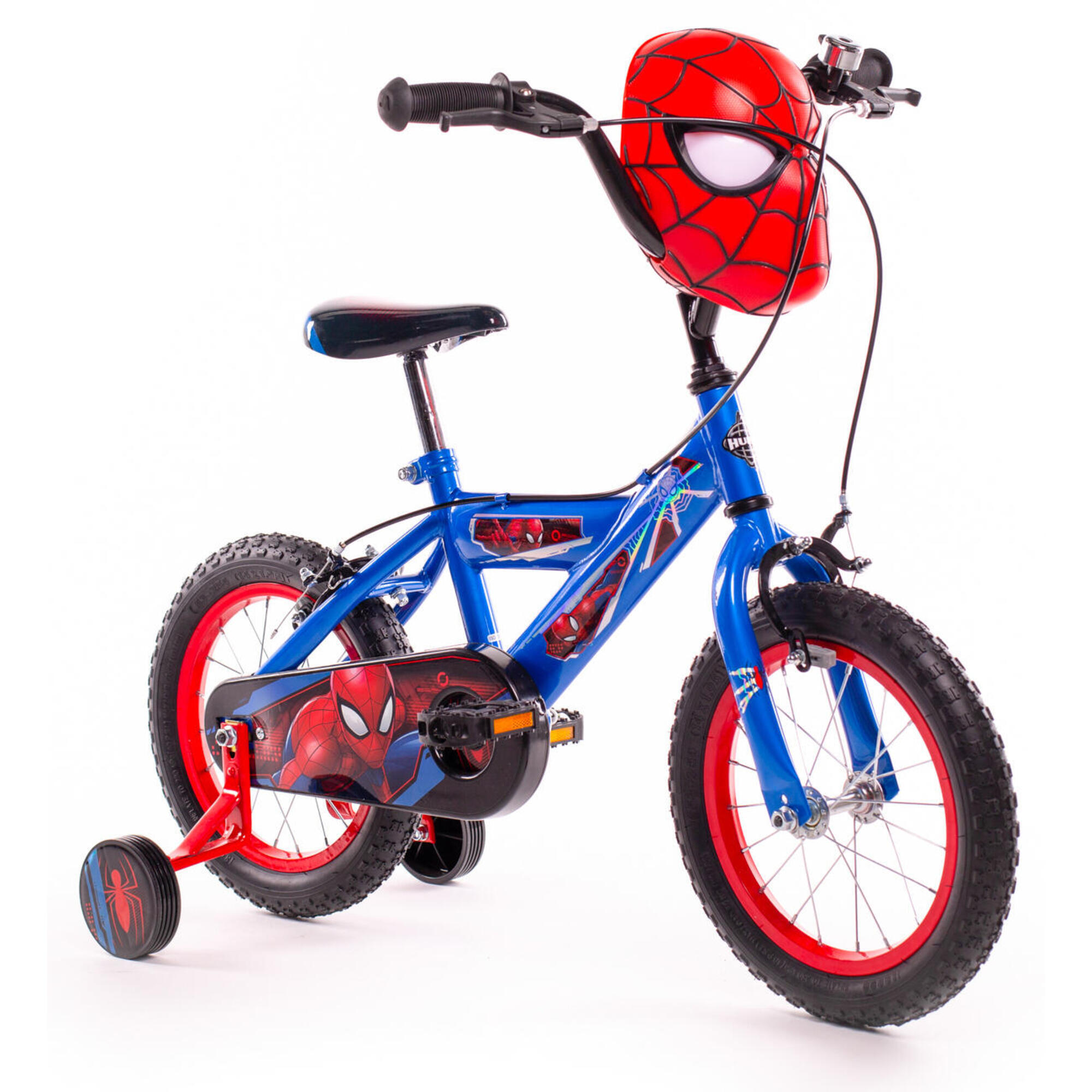 Huffy Marvel Spiderman 14 inch Boys Bike 4 -6 Years + Stabilisers 1/8