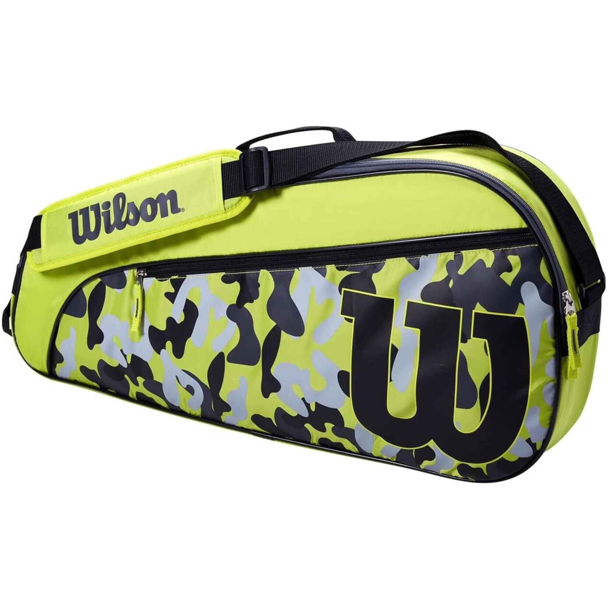WILSON Wilson Camo Lime/Grey 3 Tennis Racket Bag