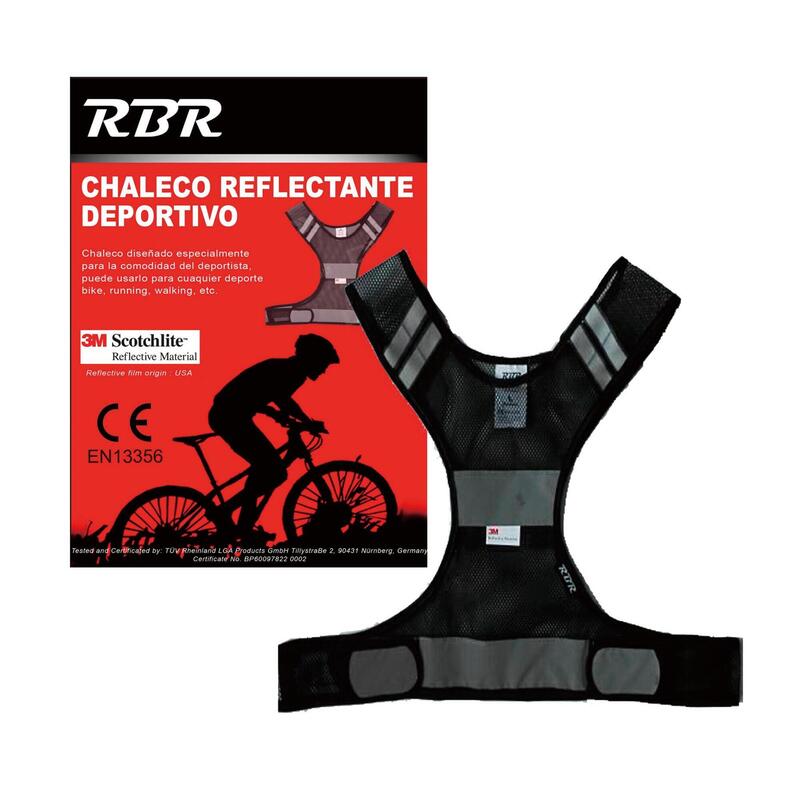 Chaleco Reflectante Bicicleta 3M Scothlite RBR Negro