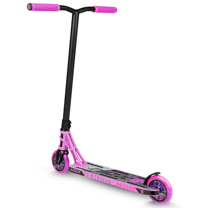 Monopattino acrobatico Freestyle MGP Madd Gear MGX Pro viola - rosa