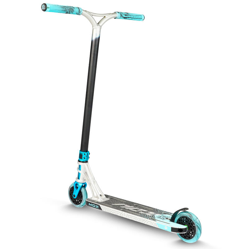 Scooter Freestyle Scooter  MGX Extreme E1  Silber-türkis