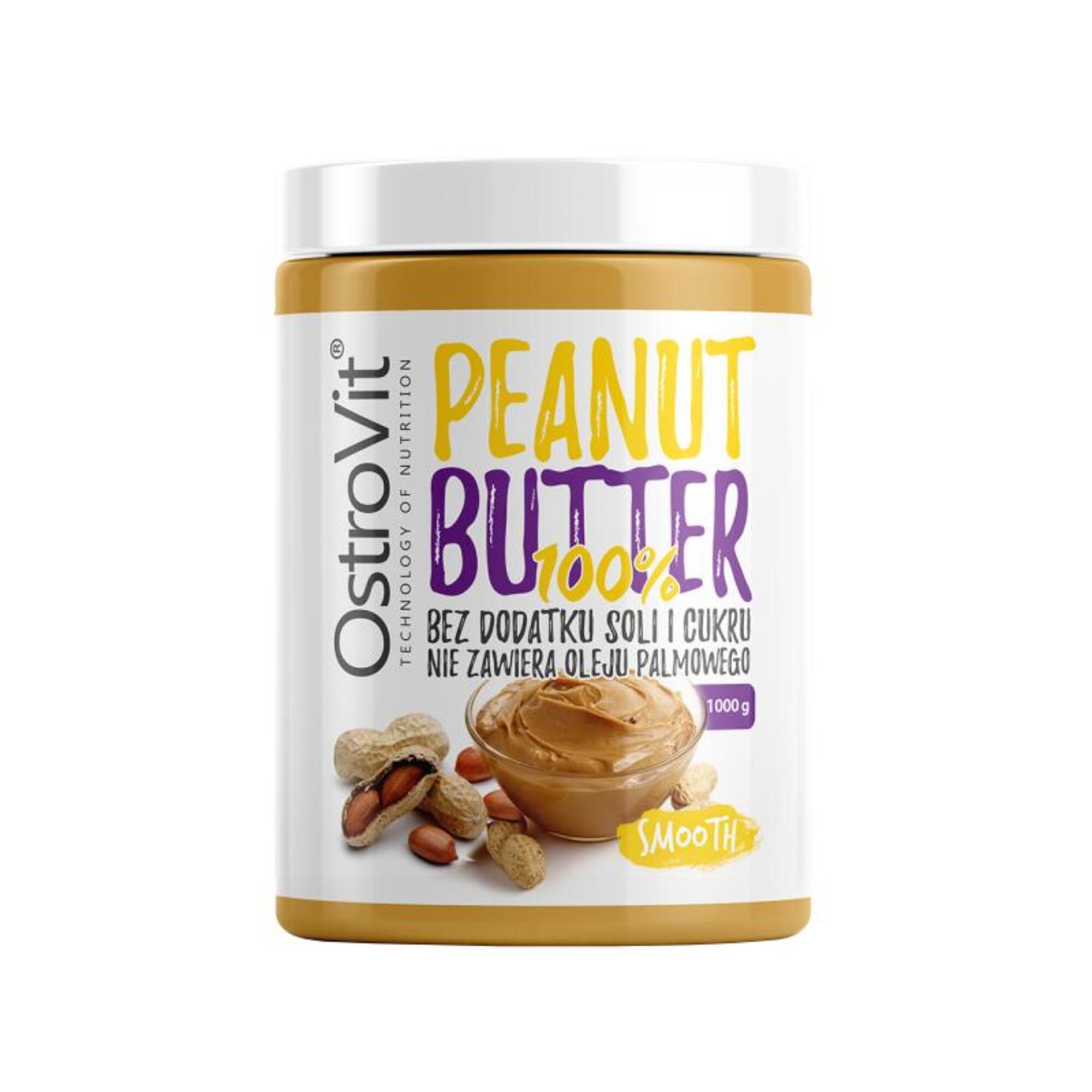100% Peanut Butter 1000 g Smooth OSTROVIT