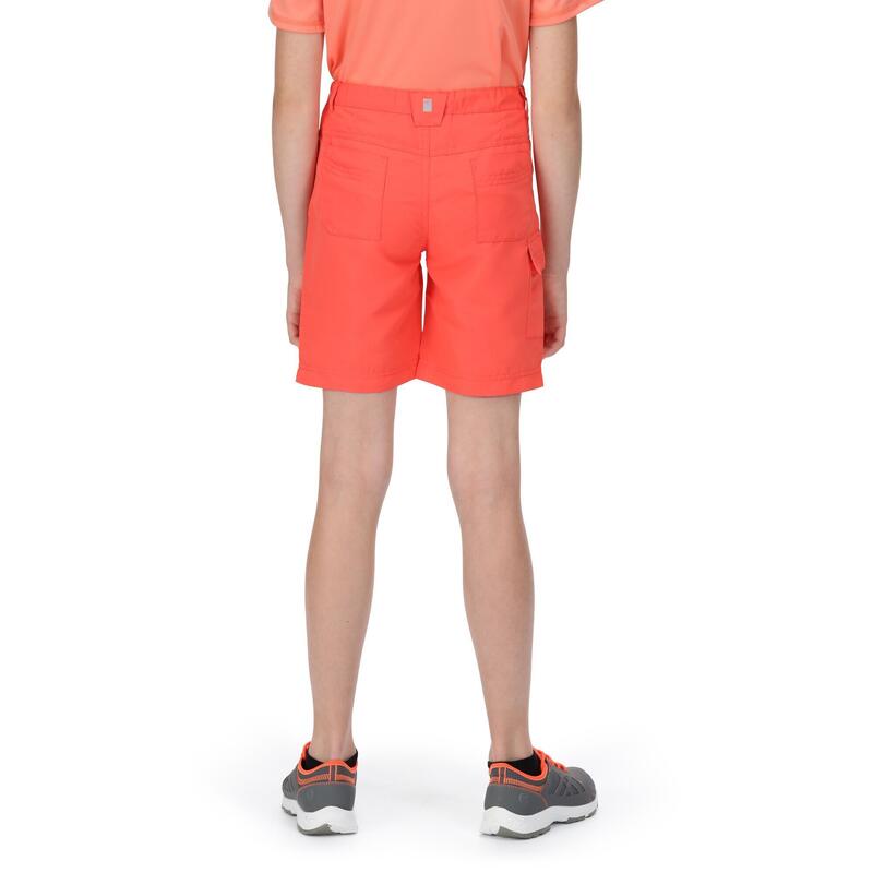 "Sorcer II" Shorts für Kinder Neon-Pfirsichfarben