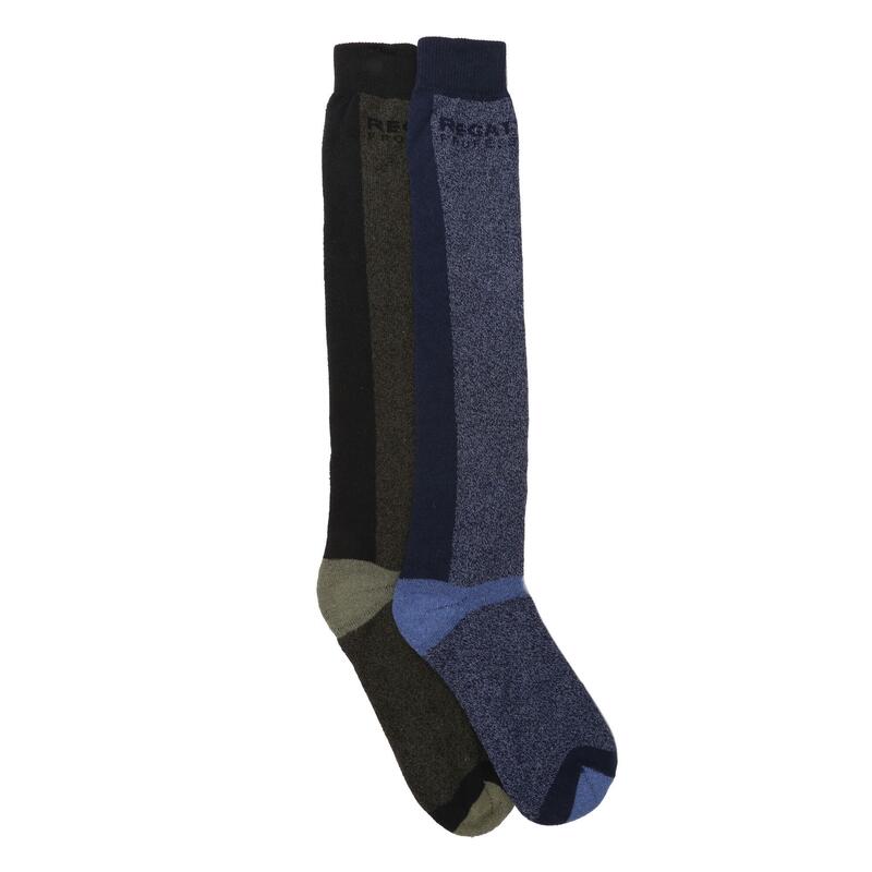 "Pro" Stiefelsocken Set für (2erPack) Herren Blau/Schwarz