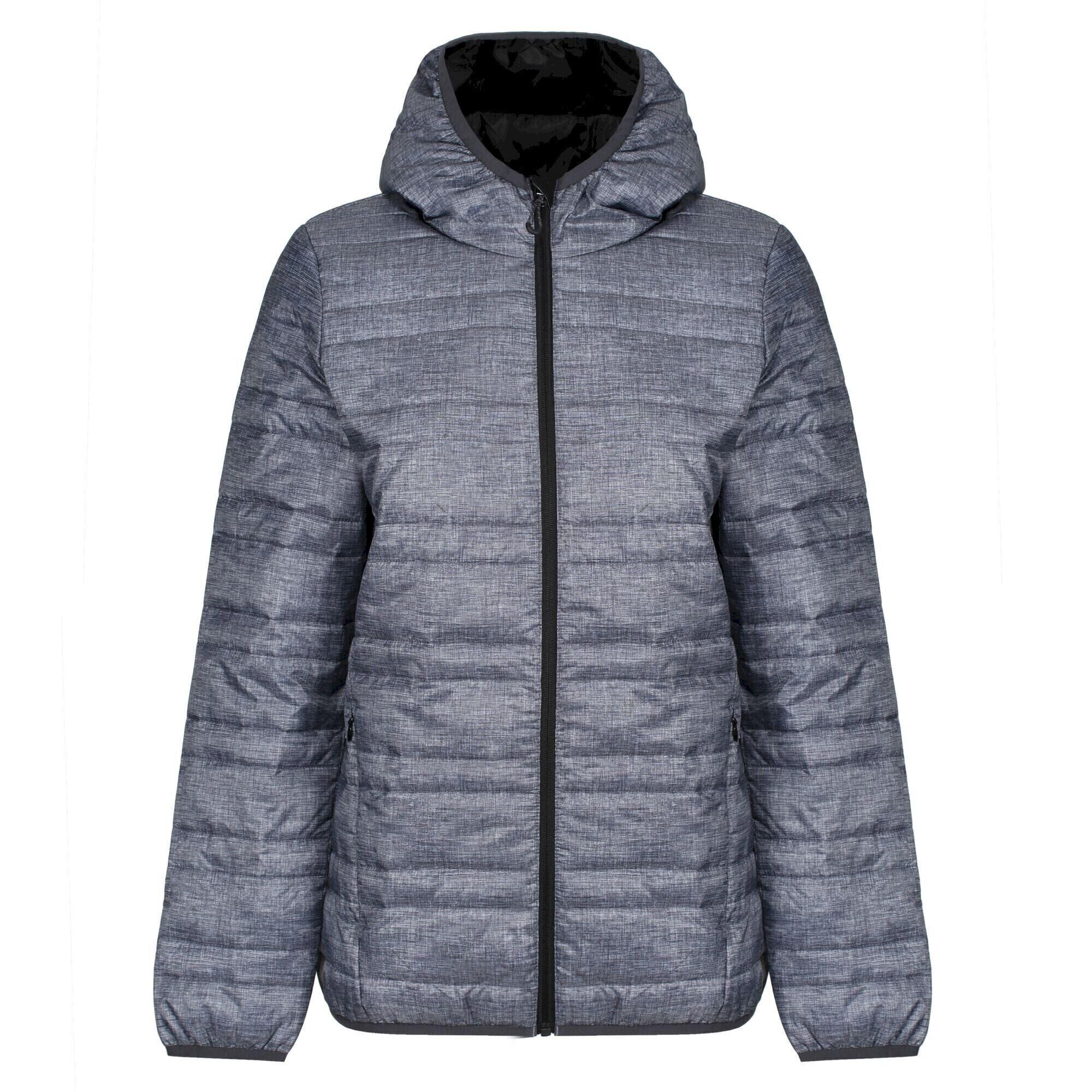 REGATTA Womens/Ladies Firedown Packaway Insulated Jacket (Grey Marl/Black)