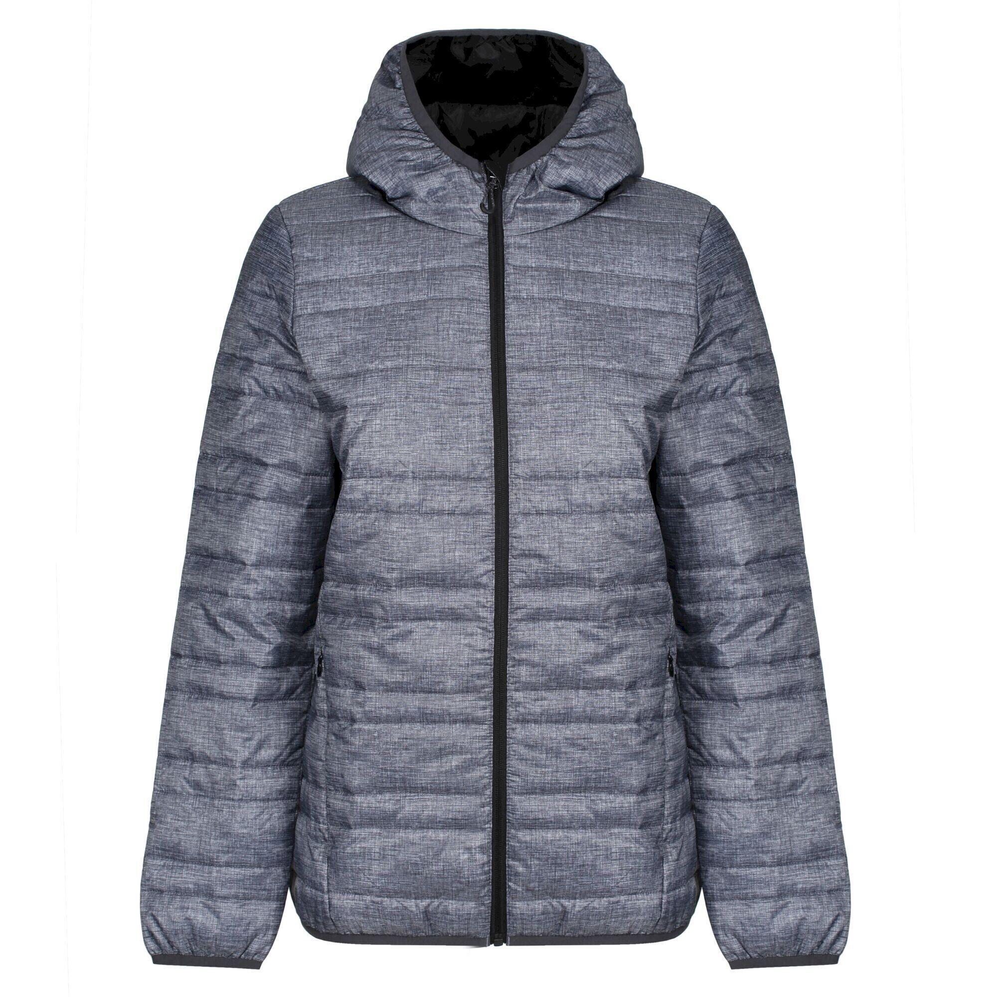 FIREDOWN Women's insulated jacket (Heather grey / Black)