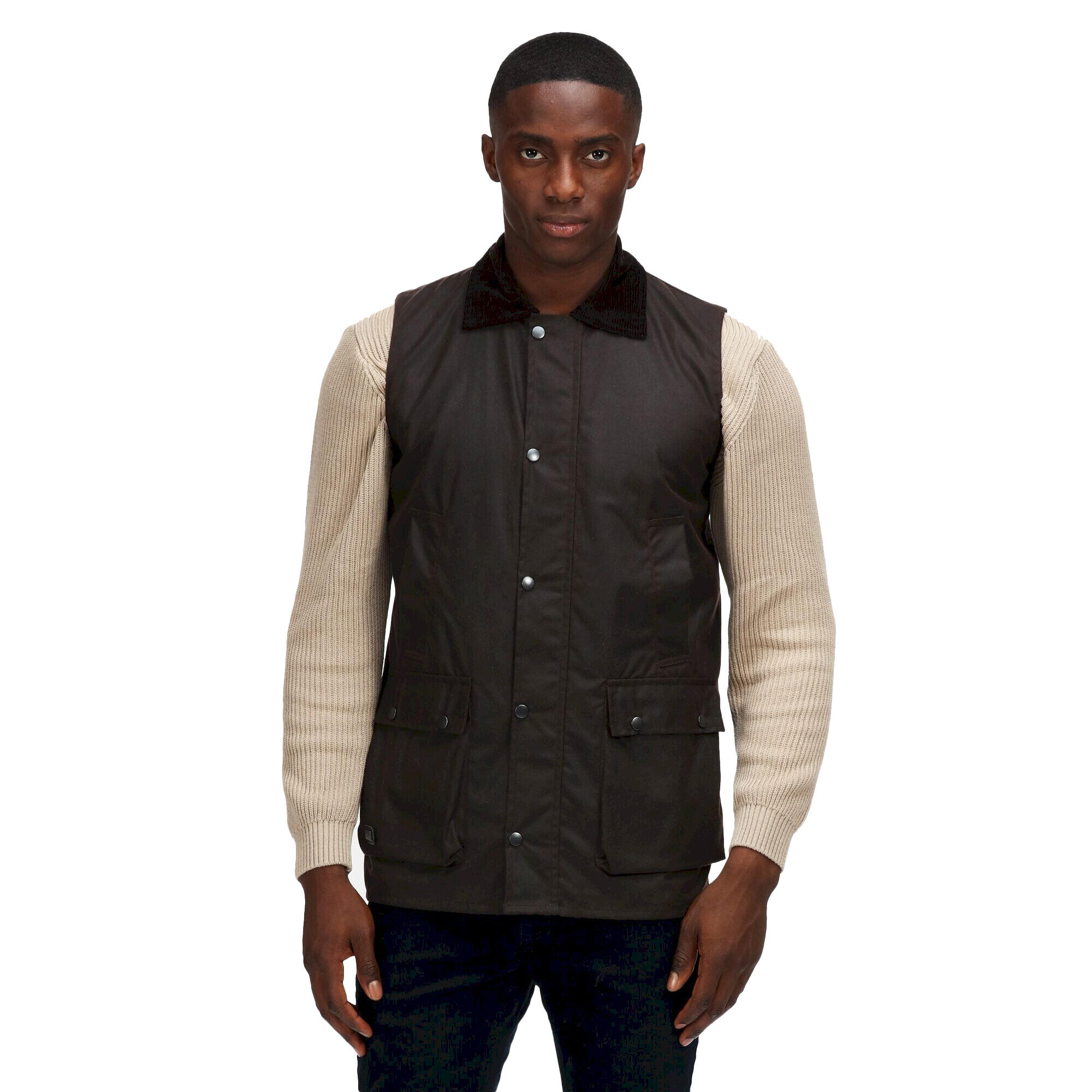 BANBURY Men's sleeveless jacket (Brown)