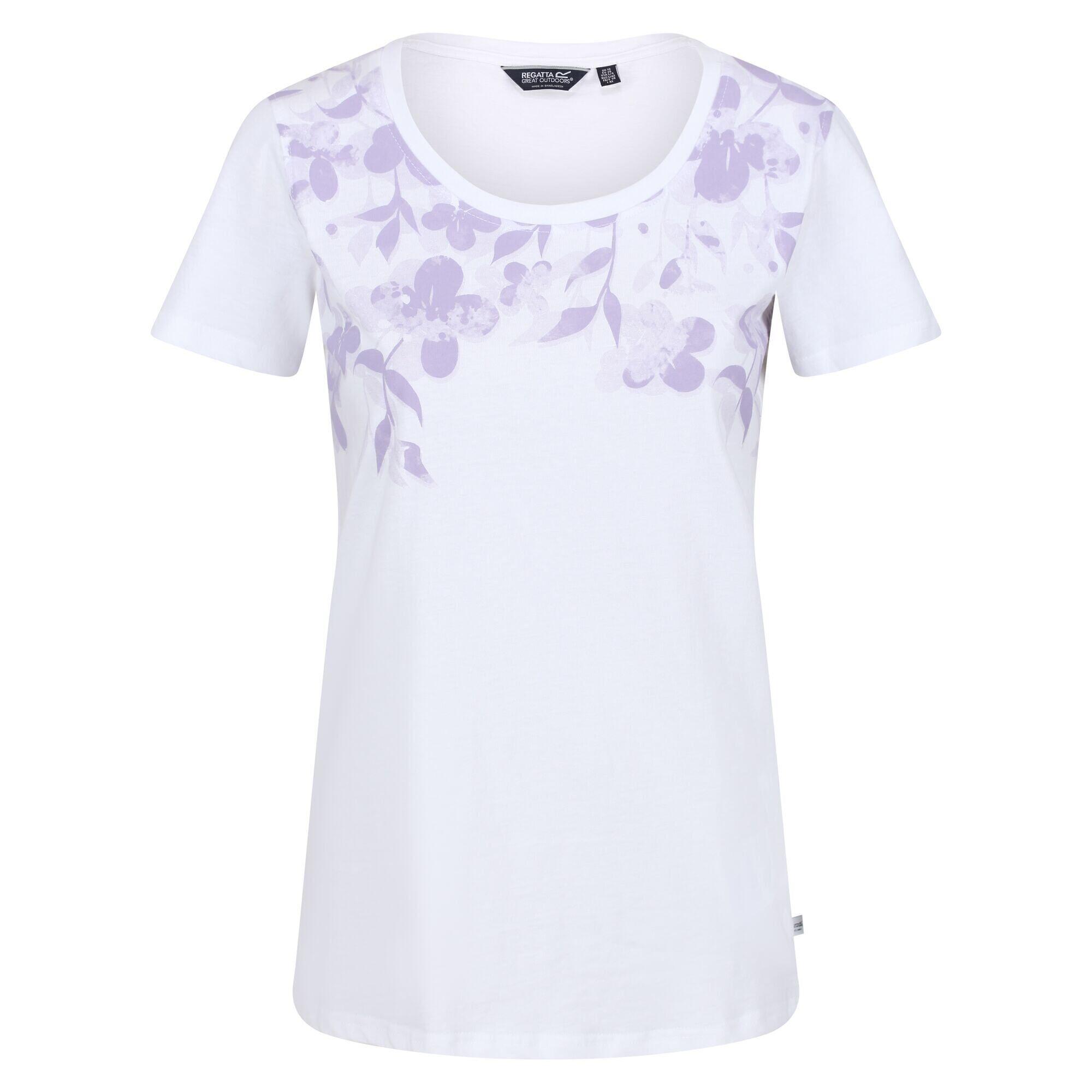 Womens/Ladies Filandra VI Floral TShirt (White) 1/5