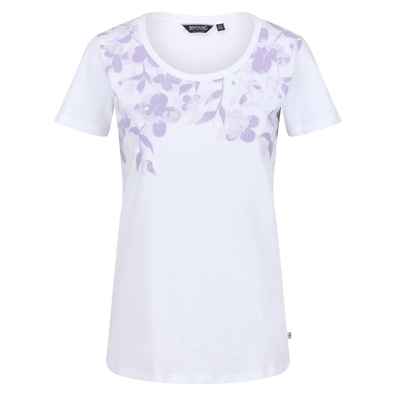 Dames Filandra VI Bloemen Tshirt (Wit)