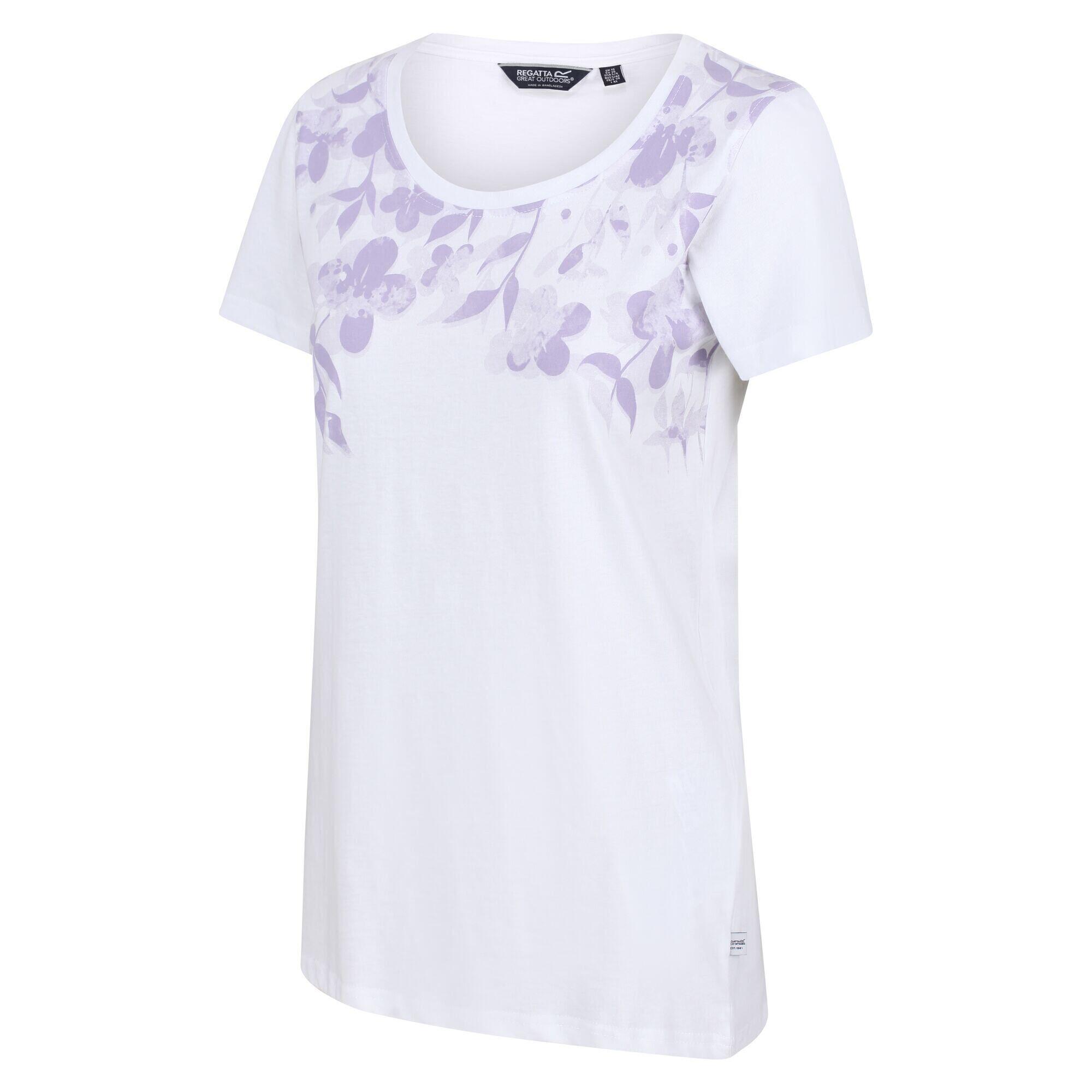 Womens/Ladies Filandra VI Floral TShirt (White) 4/5