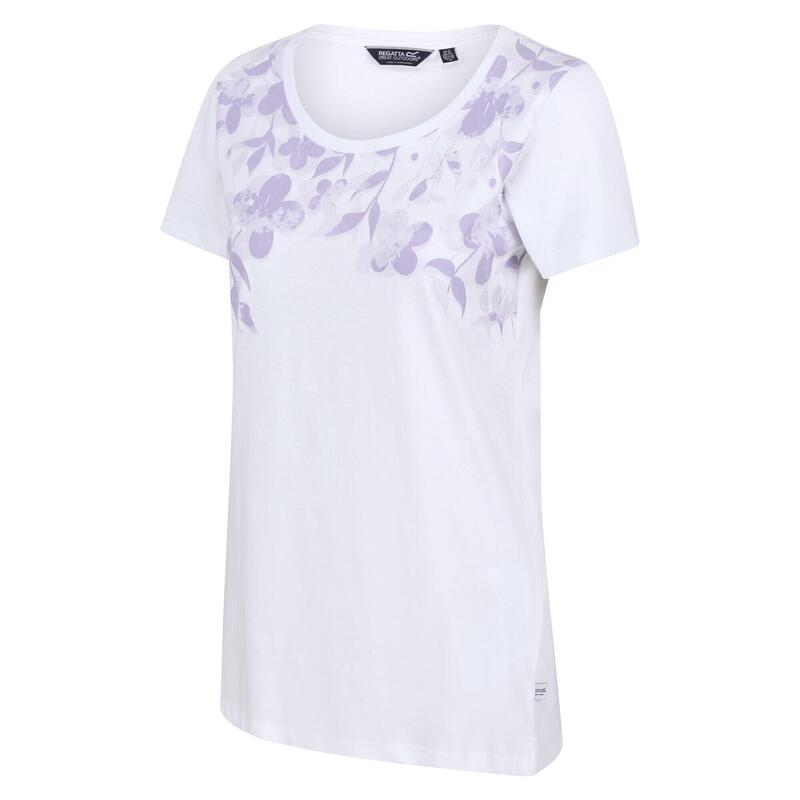 Dames Filandra VI Bloemen Tshirt (Wit)