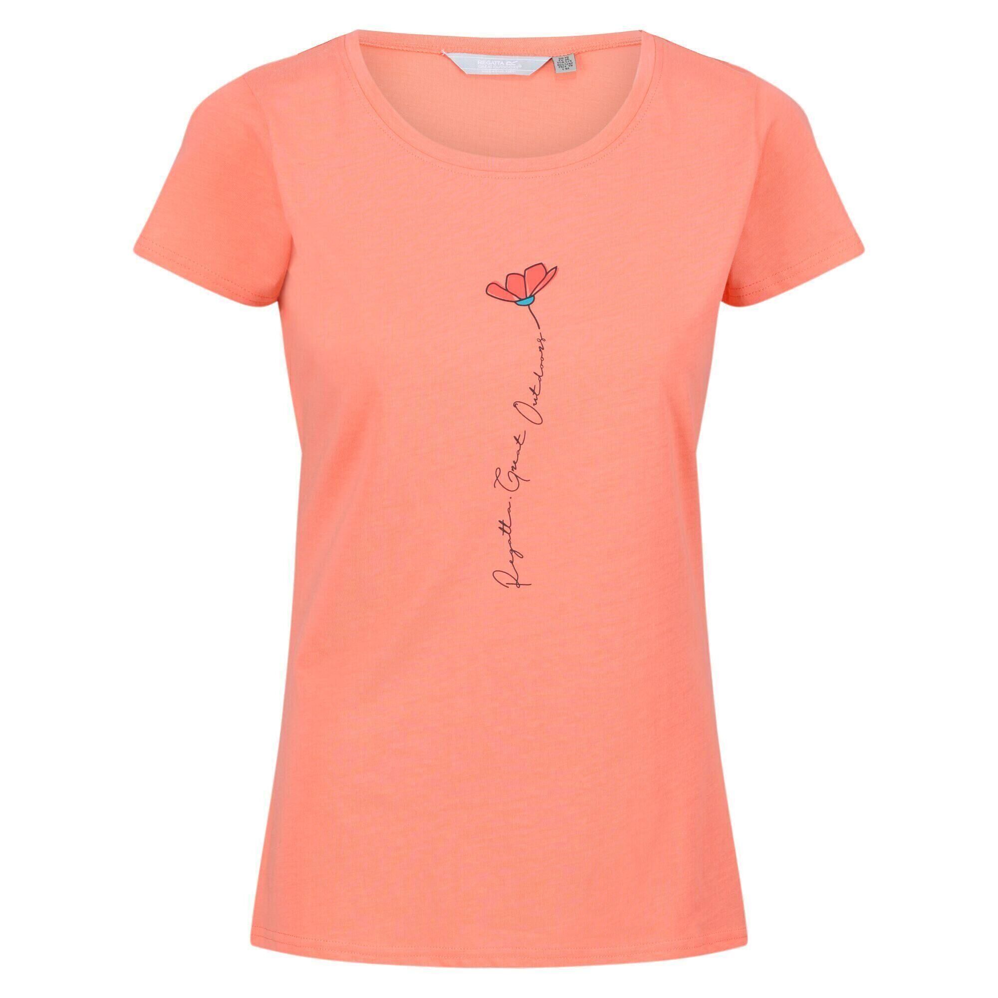 REGATTA Womens/Ladies Breezed II TShirt (Fusion Coral)