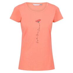 Camiseta Breezed II para Mujer Coral Fusión