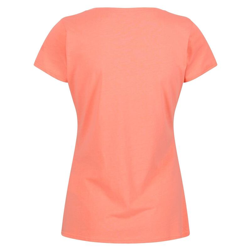 Camiseta Breezed II para Mujer Coral Fusión