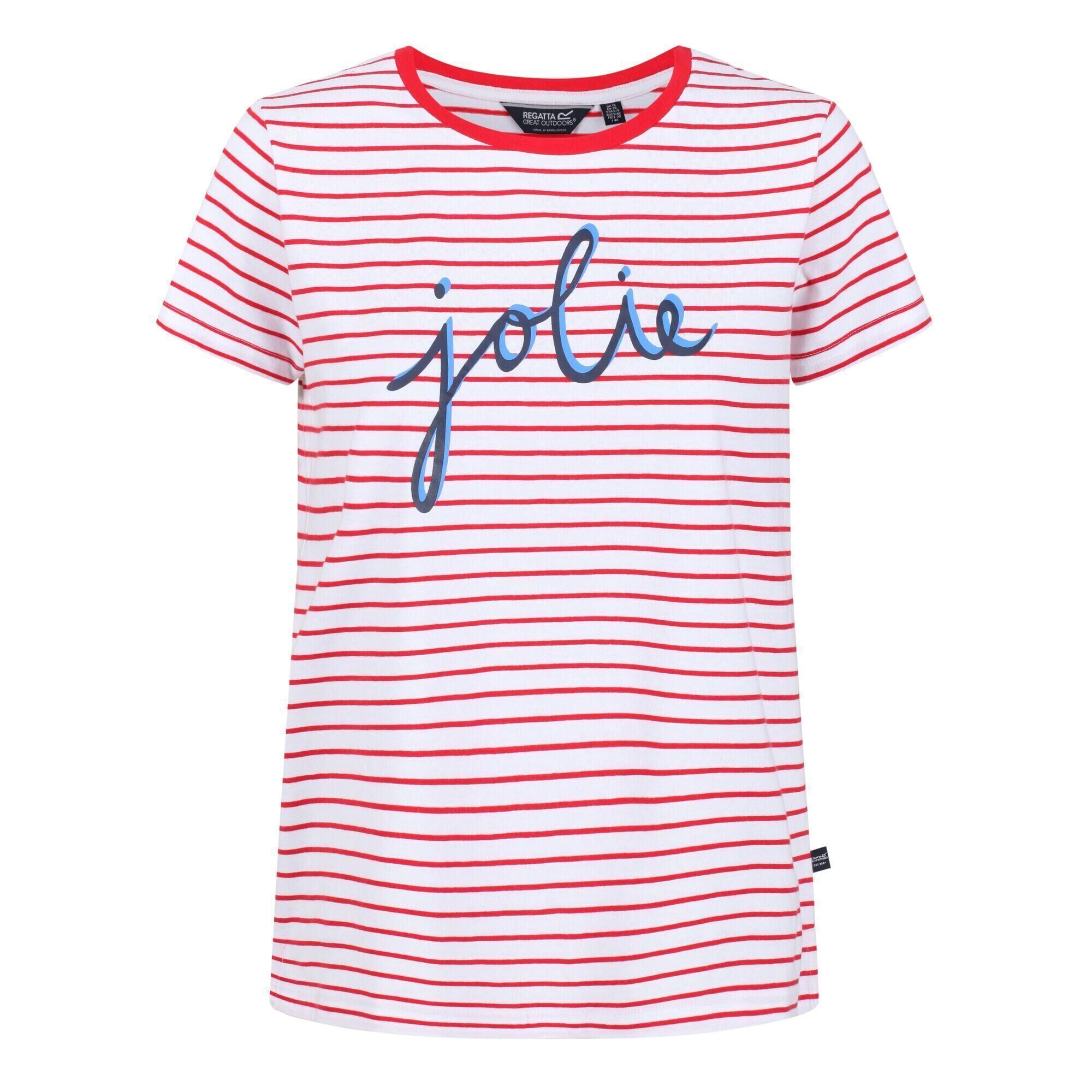 REGATTA Womens/Ladies Odalis Stripe TShirt (True Red)