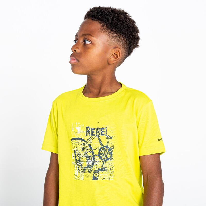 Camiseta Go Beyond Bici para Niños/Niñas Primavera Neón