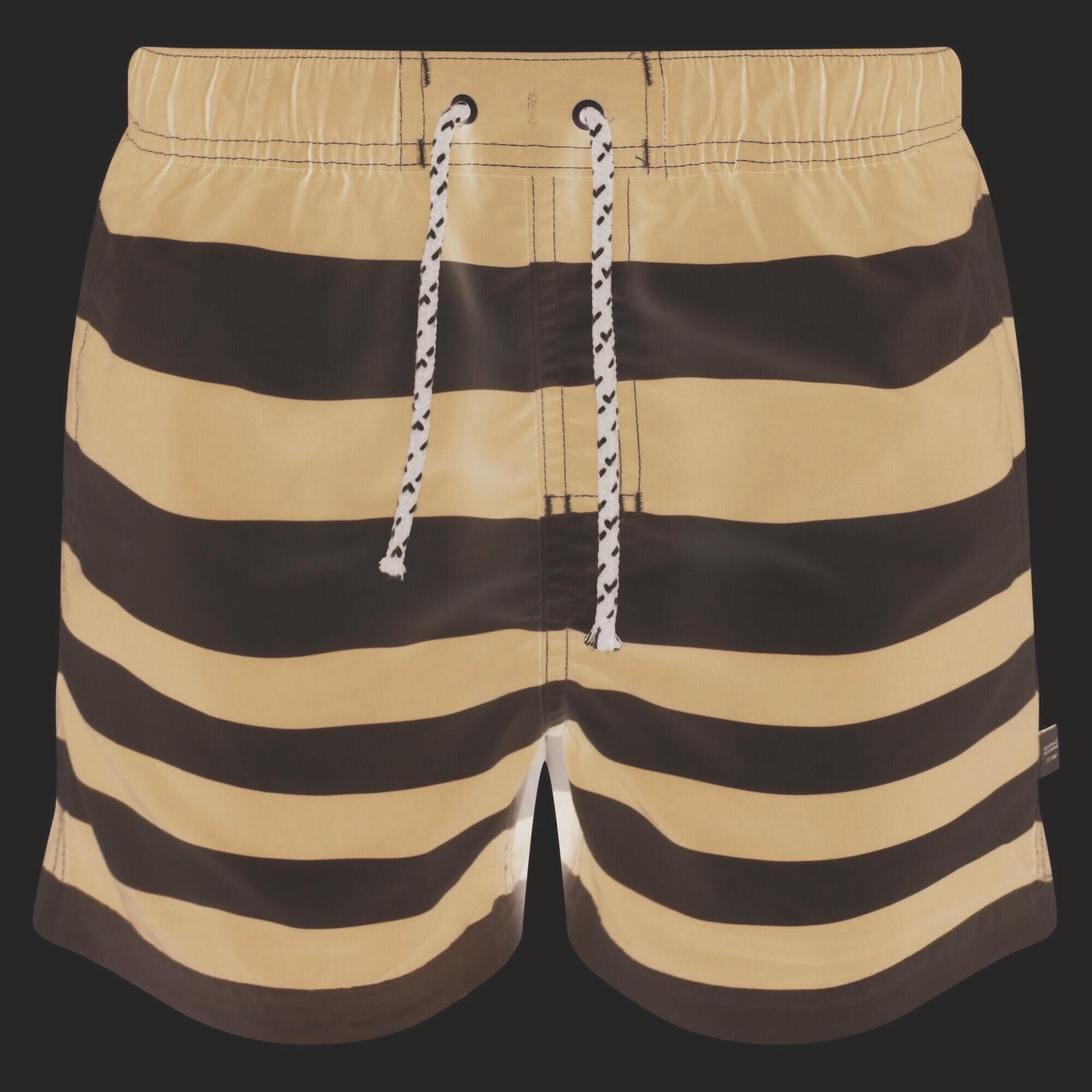 REGATTA Boys Skander II Striped Swim Shorts (Lapis Blue)