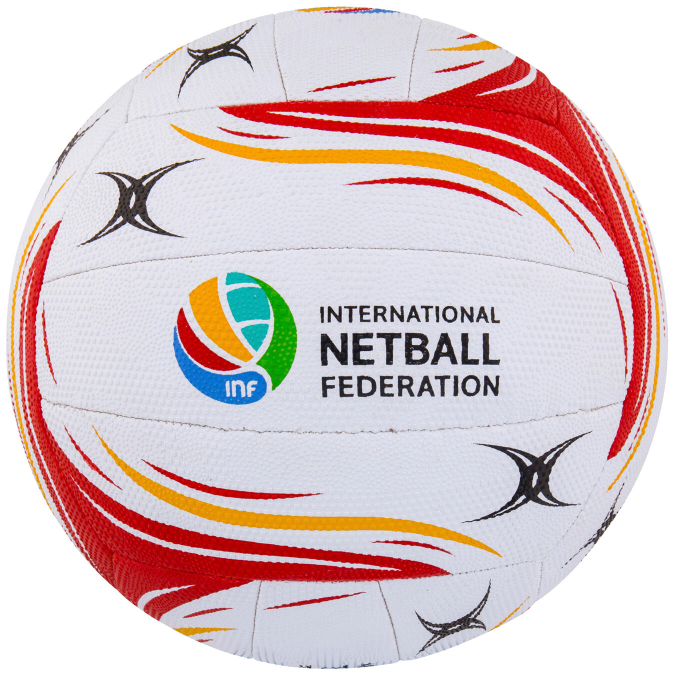 Flare Match Ball, White / Red / Red 1/2