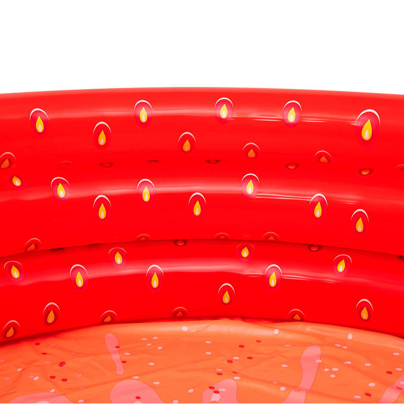 Piscina insuflável para crianças Bestway 160x38 cm Design de morango