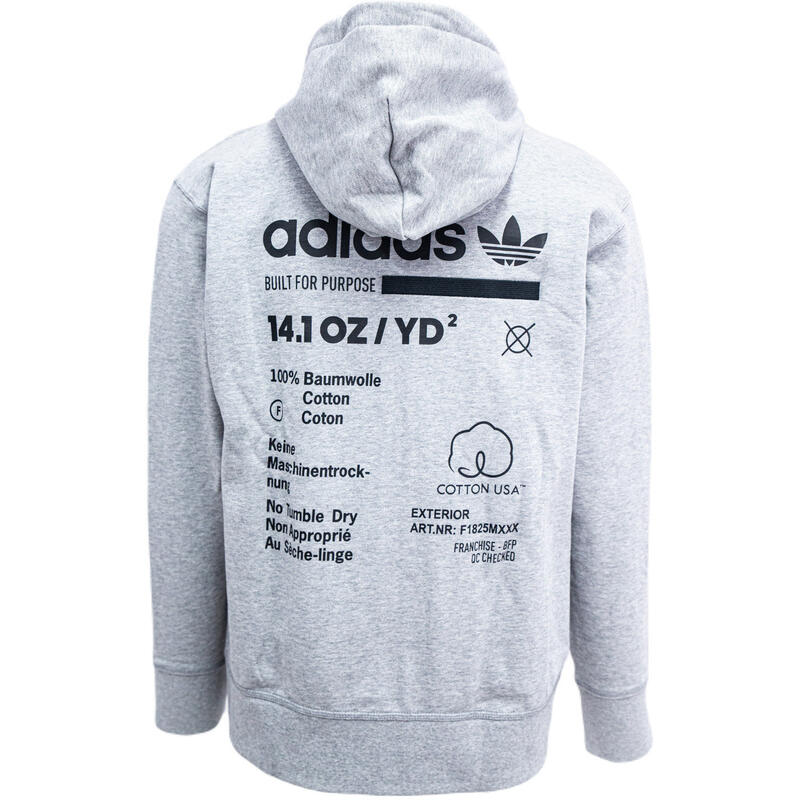 Hanorac barbati adidas Originals Kaval Fz Hoody, Gri