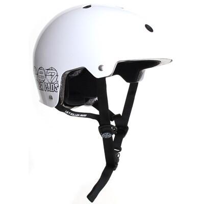 187KP Certified Skate/BMX Helmet - White 1/3