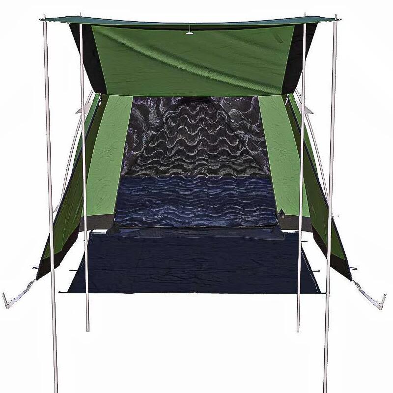 Tri - tente pour 3 personnes - Tente isolée tous temps - Vert
