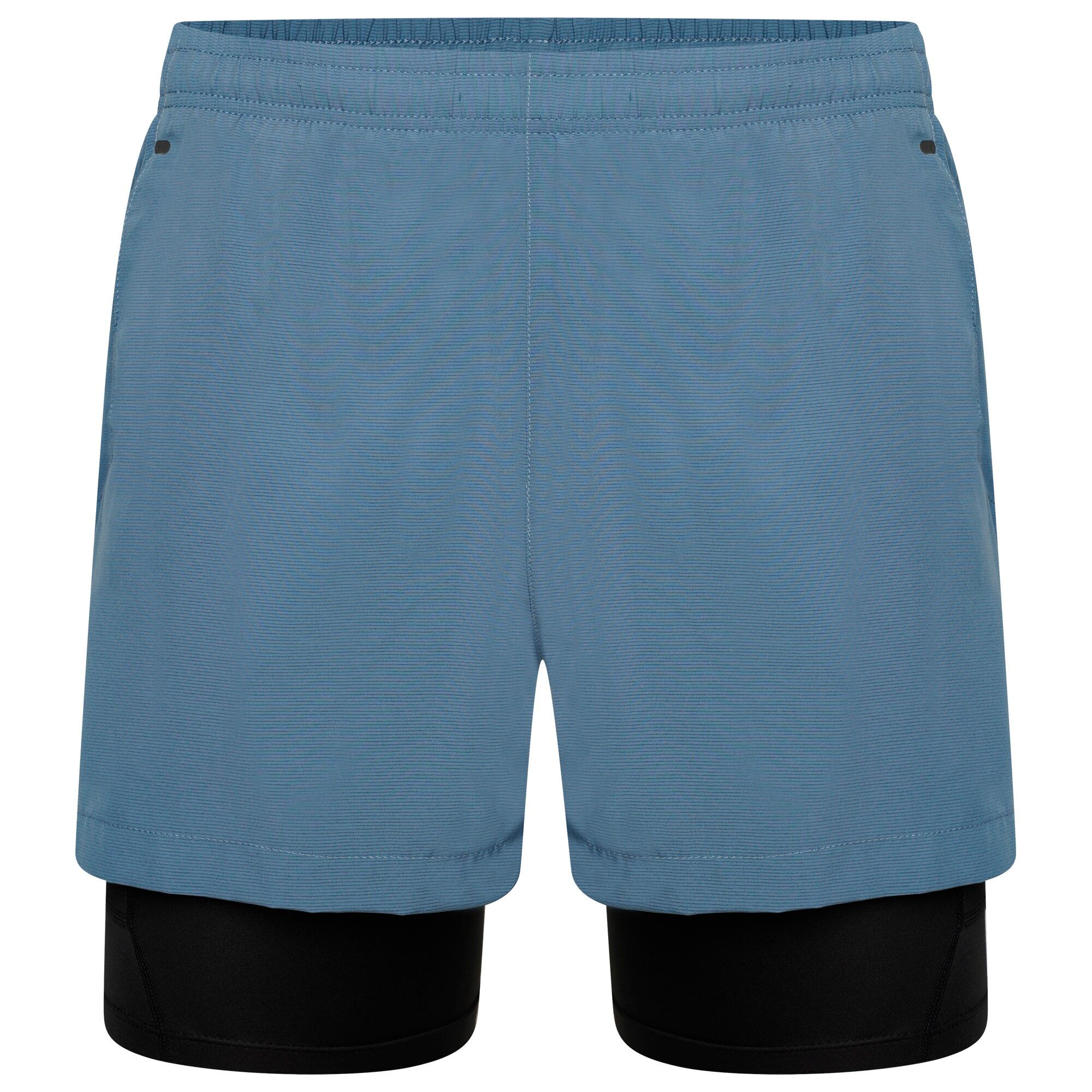 DARE 2B Mens Recreate II 2 in 1 Shorts (Stellar Blue)