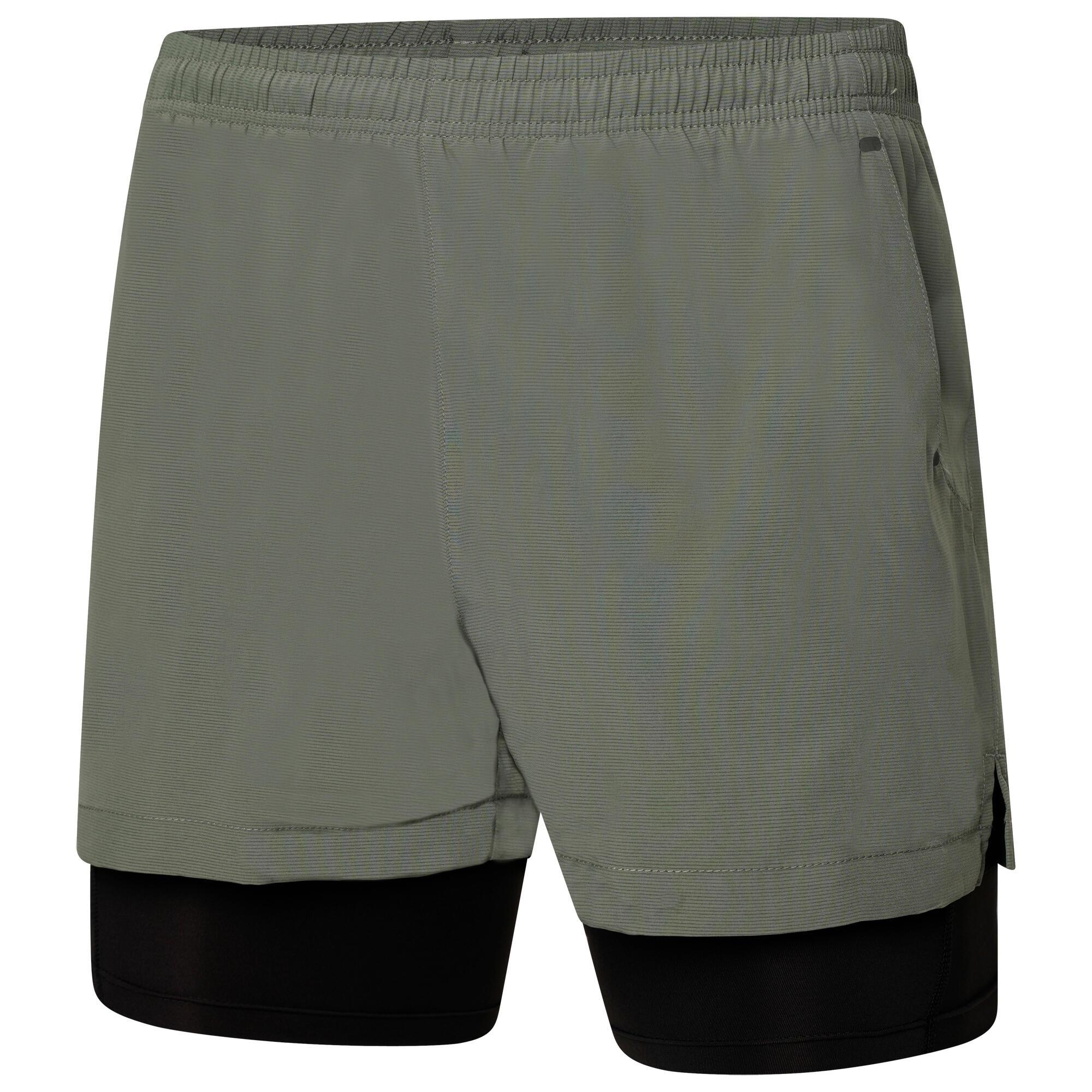 Mens Recreate II 2 in 1 Shorts (Agave Green) 3/5