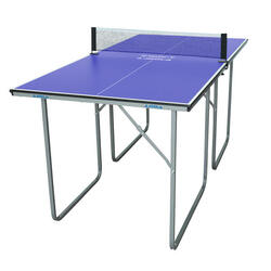SPORTNOW Mesa de Ping Pong Dobrável com Rodas Mesa de Ping Pong  Profissional para Interior e Exterior Tamanho Padrão com Rede Raquetes e  Bolas 274x152,5x76 cm Azul