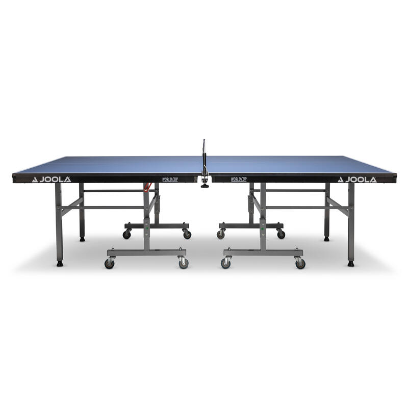 Table de tennis de table World Cup 22 indoor châssis pliable bleu