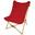 Chaise longue Tofte - chaise relax de camping - pliable - Max. 120 kg- Rouge