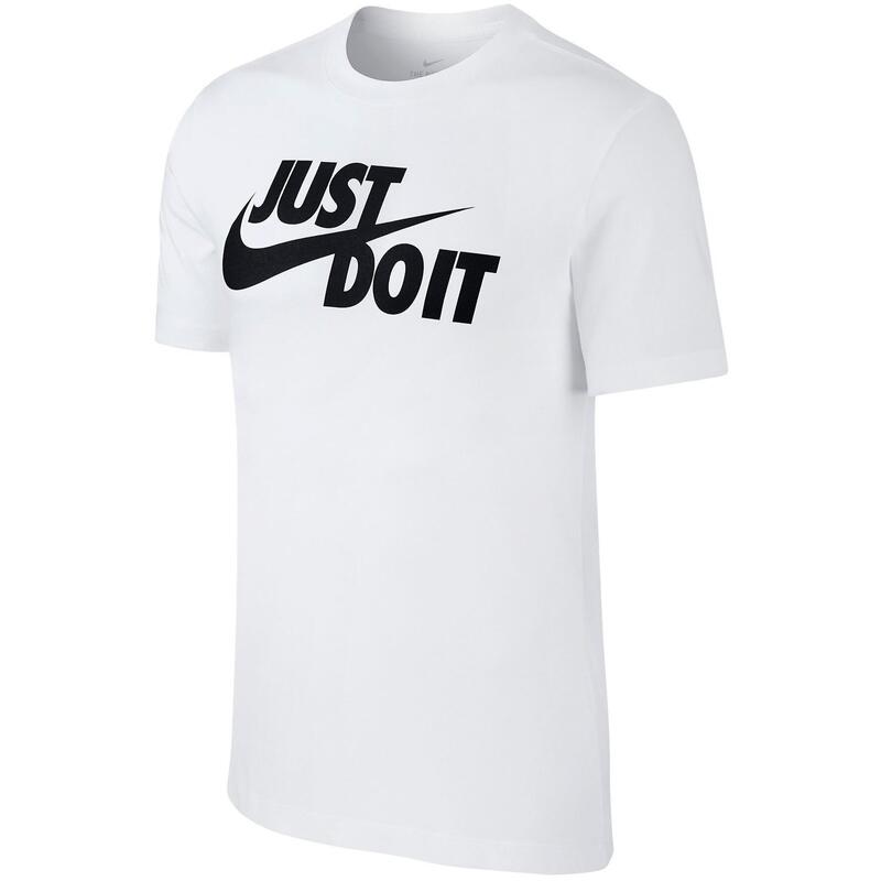 Maglia a Maniche Corte Uomo Nike 100 Bianco