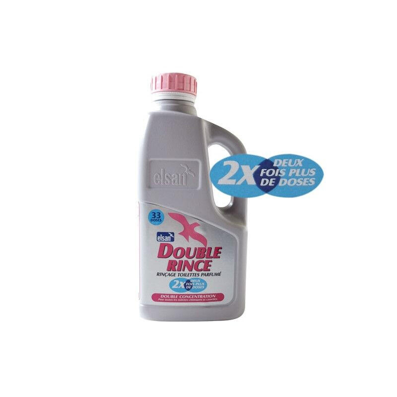 Liquide concentré nettoyant toilettes chimiques Double Rinse - 1 l