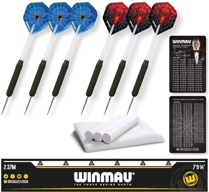 WINMAU Tiges de fléchettes en aluminium noir, rose et argenté (tige)  courtes et moyennes – 4 jeux par paquet : : Sports et Loisirs