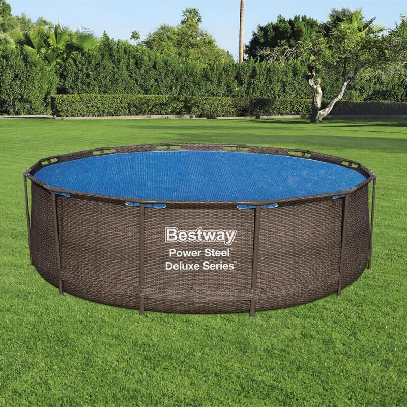 Bestway Bâche à Bulles Isolante Ø 366/396 cm Piscine Ronde