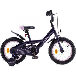 AMIGO Vélo fille Galaxy 14 Pouces 22,5 cm Fille Frein à rétropédalage