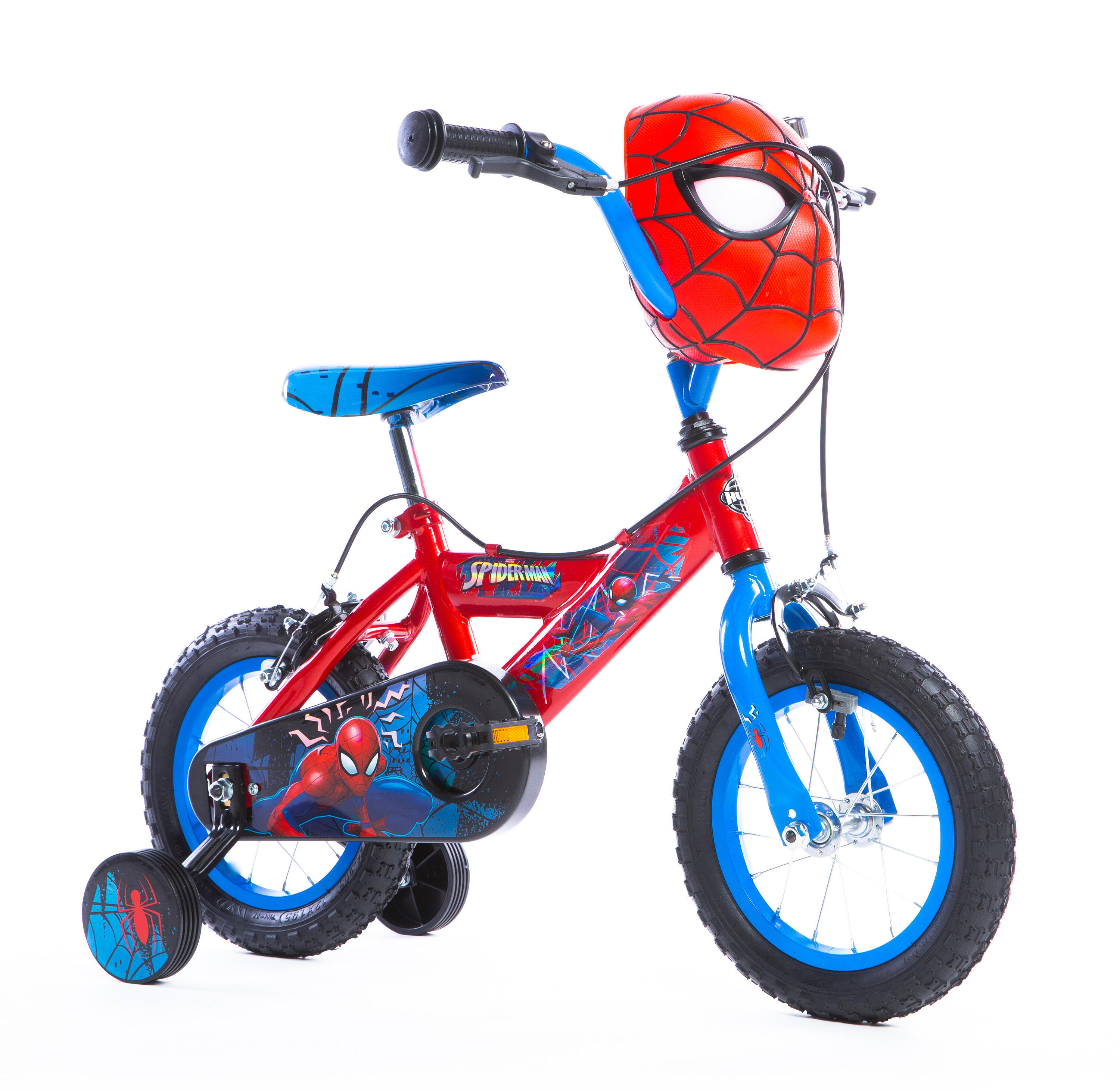 HUFFY Huffy Marvel Spiderman 12 inch Boys Bike - 3-5 Years + Stabilisers