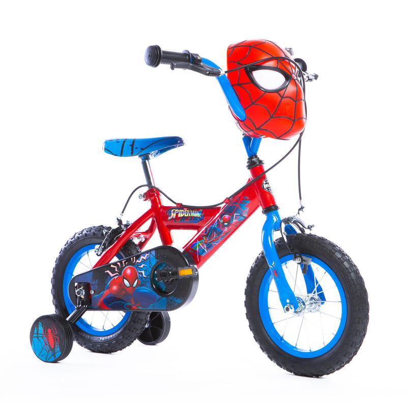 Huffy Marvel Spiderman 12 inch jongensfiets - 3-5 jaar + stabilisatoren