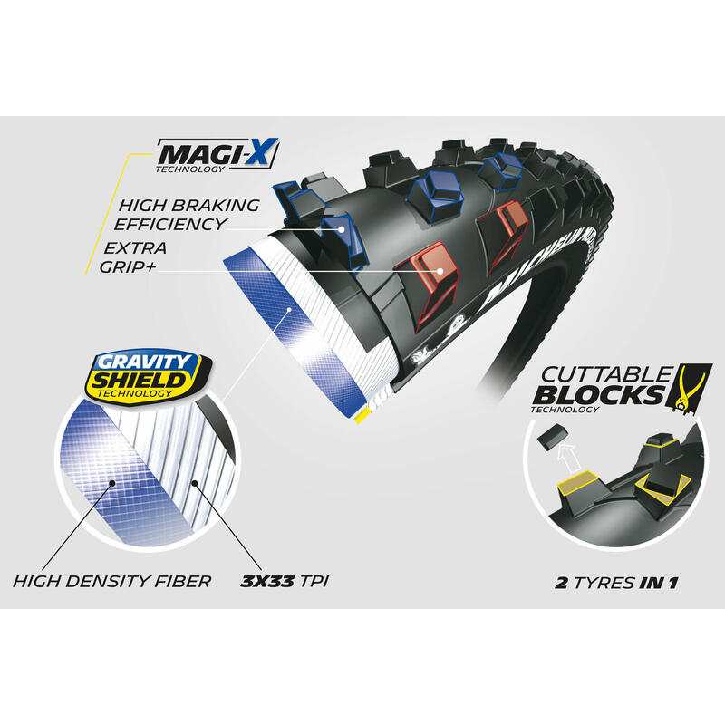 Pneumatico morbido Michelin Competition Mud Enduro magi-x 29x2.25 tubeless Ready