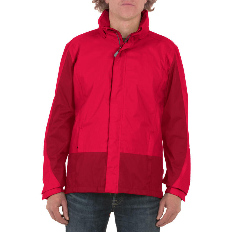 Outdoorjas Lennard heren polyamide rood mt L