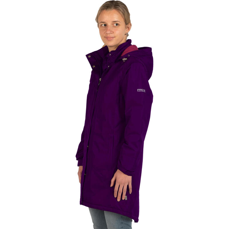 Outdoorjas Claire dames polyester paars maat 44